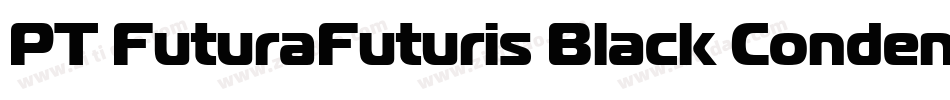 PT FuturaFuturis Black Condensed Cyrillic字体转换